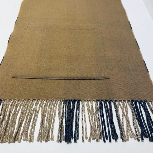 BURBERRY ST. HELEN REVERSIBLE POCKETS SCARF / WRAP. - Picture 7 of 9